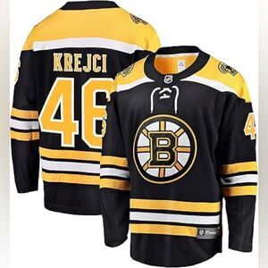 Fanatics David Krejci Boston Bruins NHL Breakaway Home Jersey Black Size S NWT